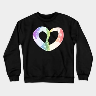 Ball Python Heart (Pride Design) Crewneck Sweatshirt